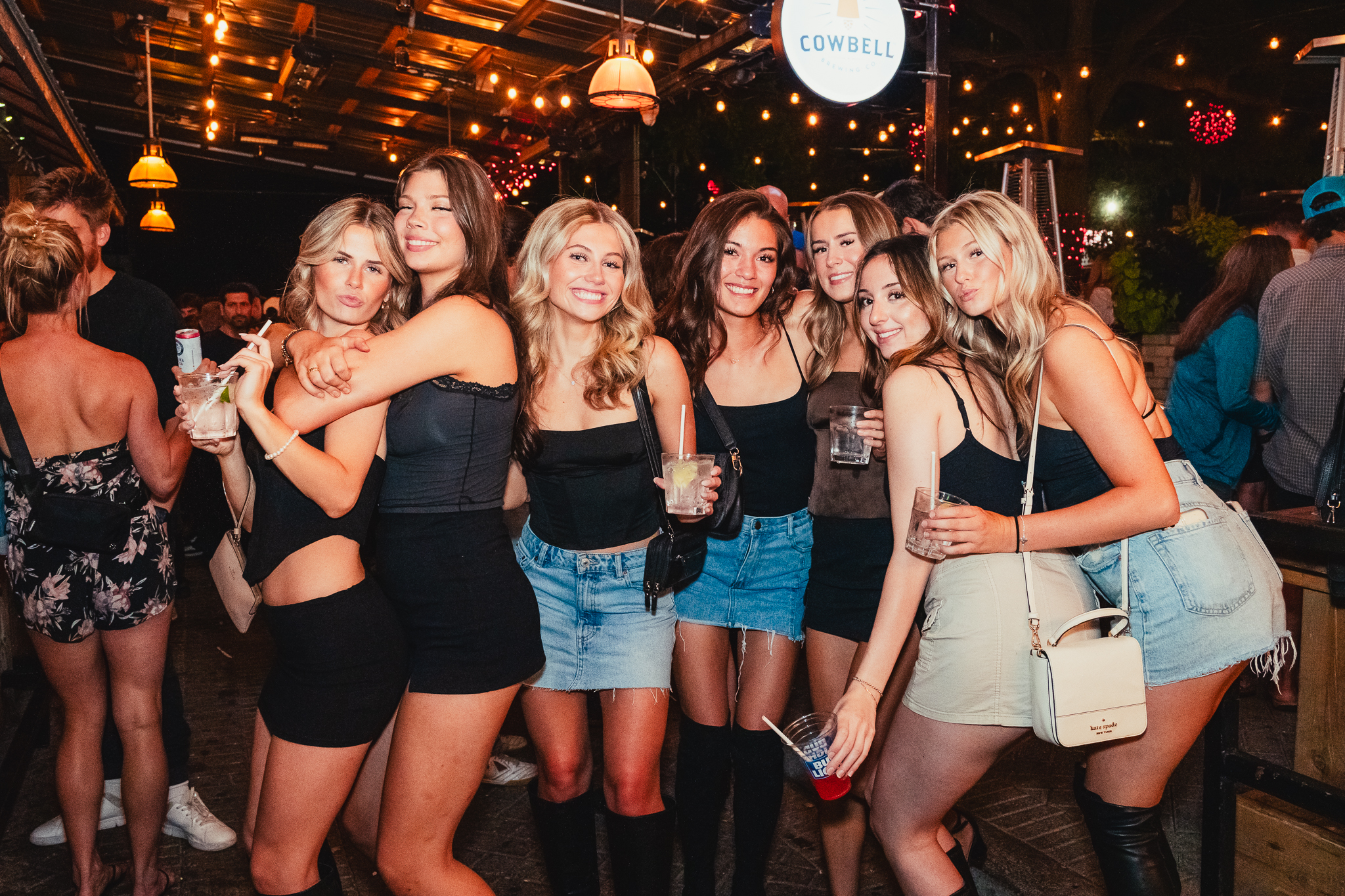 Group of girls smiling for the camera